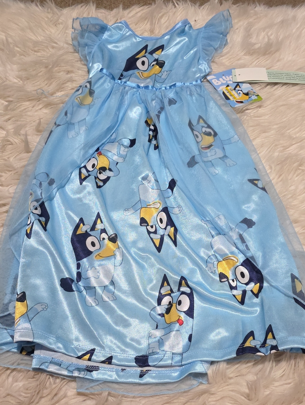 NWT Bluey Nightgown/Dress Up Play Dress- XS Or 4/5